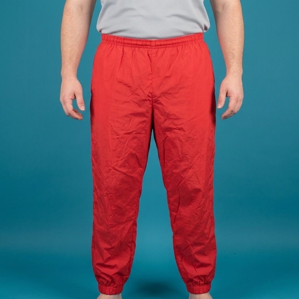 Vintage Marlboro Adventure Team Windpants Mens XL Red Nylon Track Pants EUC